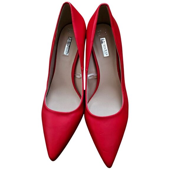 Red Primark Pointed-Toe Heels Size 9 - Picture 1 of 8